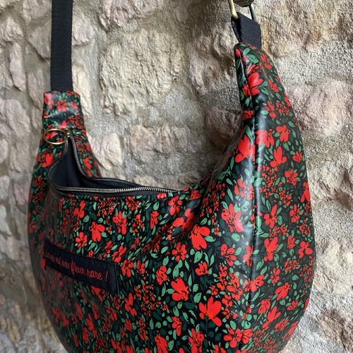 Sac lune "la vie est une fleur rare"