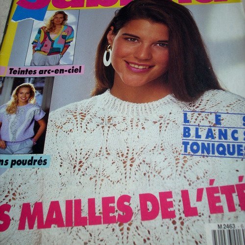 Magazine de tricot sabrina n°6 juin 1991-  livraison offerte  -