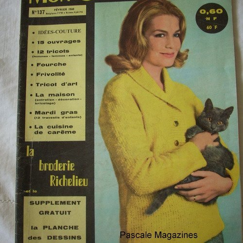 Mon ouvrage madame n°137 février 1960    -  livraison offerte  -