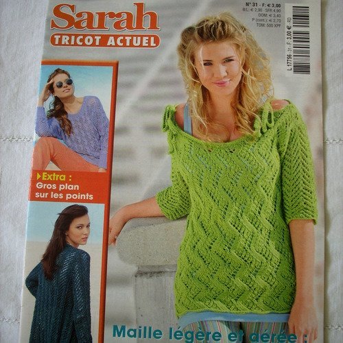 Sarah tricot actuel n°31    -  livraison offerte  -