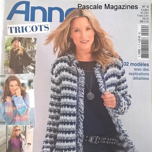 Magazine de tricot sandra n°9 -  livraison offerte  -