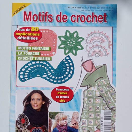 Livret motifs de crochet n°3 2016  -  livraison offerte  -