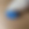Pendentif camaïeu bleu en bois resine