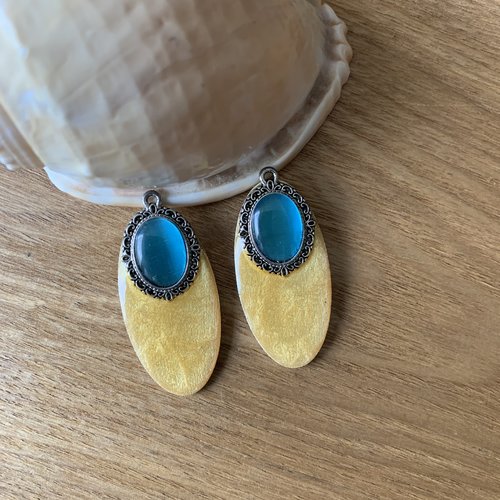 Duo de pendentifs pour créations bijoux
