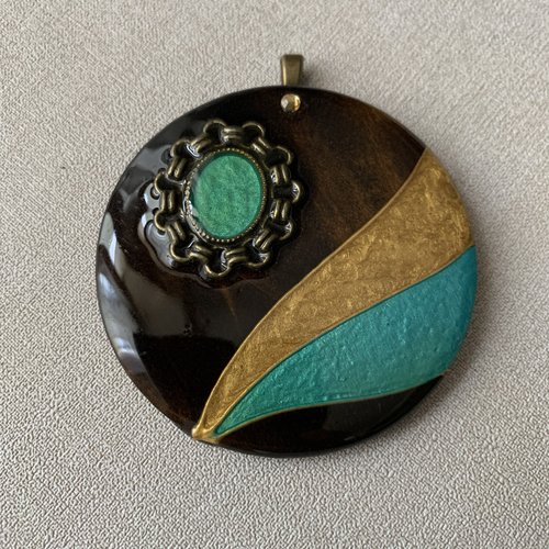 Gros pendentif pour création bijoux 60 mm (reservé)