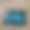 Gros carré 55 mm camaïeu turquoise pour créations variées