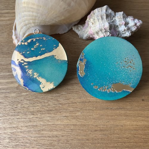 Duo de pendentifs pour créations bijoux