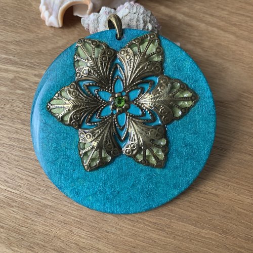 Gros pendentif unique fait main pour vos créations bijoux