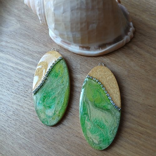 Duo de pendentifs pour créations bijoux