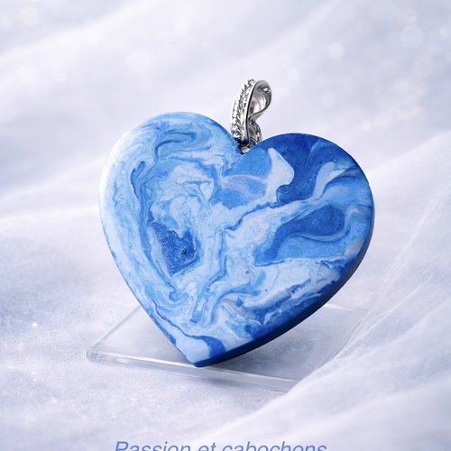 Création pendentif cœur d’azur