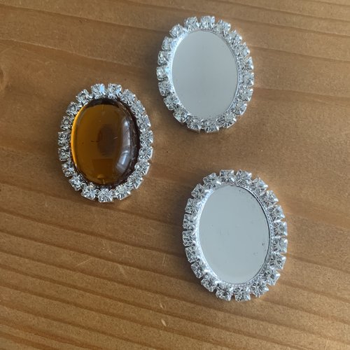 Support cabochon 32x26 mm
