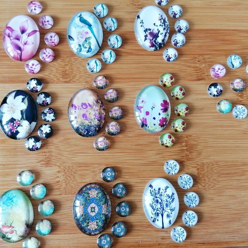 Des cabochons ronds