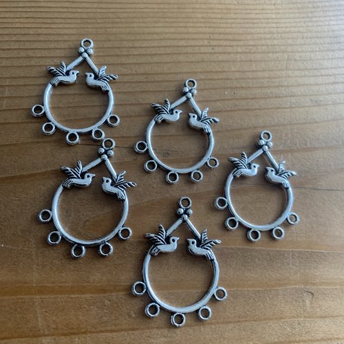 Pendentifs connecteurs lot de 6 pièces