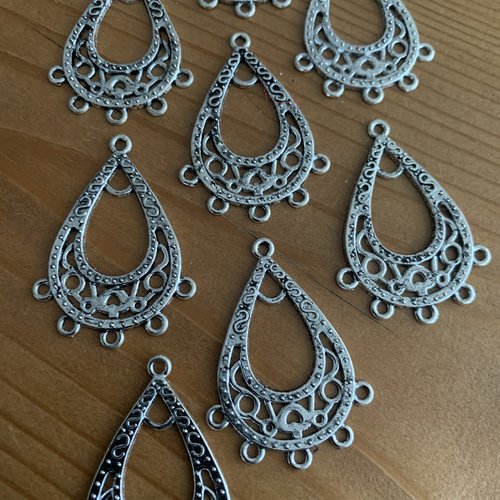 Pendentifs connecteurs 4 pièces