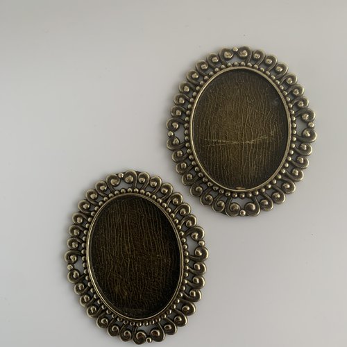 Grand support pour cabochon 30x40 mm