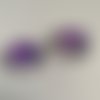 Lot de deux cabochons ronds de 30 mm
