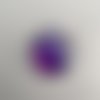 Grand cabochon ovale de 30 x 40 mm en verre multicolore