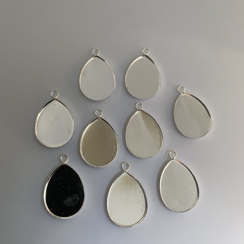 Supports pendentifs pour goutte x10 pieces