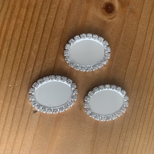 Supports cabochons x2 de 32x26 mm