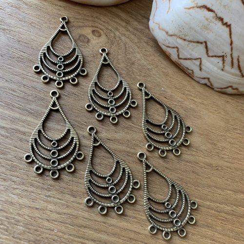 Lot de pendentifs connecteurs x6