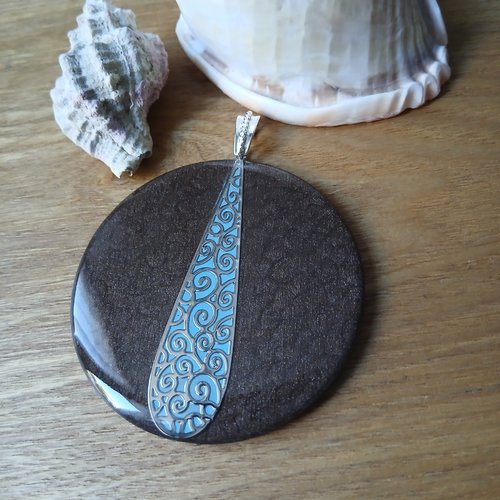 Gros pendentif unique fait main (pc60)
