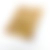 Boucles d'oreilles *iris* en laiton doré avec pendentifs fait main