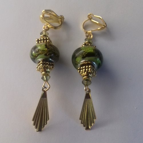 Boucles d'oreilles clips longues