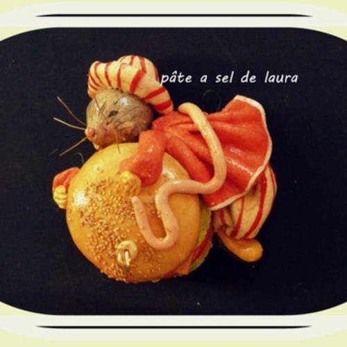 Un accroche torchon en pâte a sel 