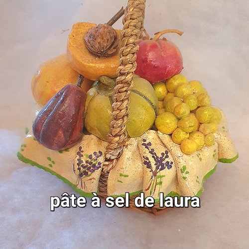 Pâte a sel , un jolie panier
