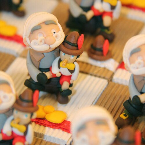 Boîtes à dragées geppetto et pinocchio