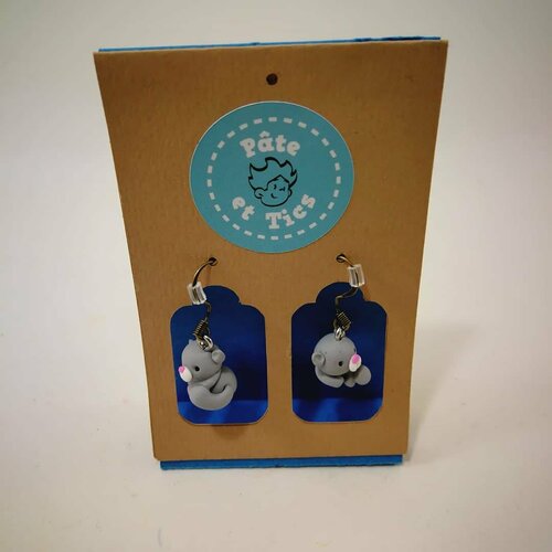 Boucles d'oreilles chats
