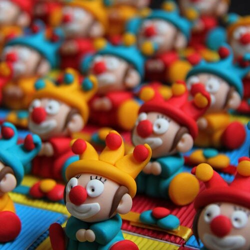 Boîtes à dragées clowns