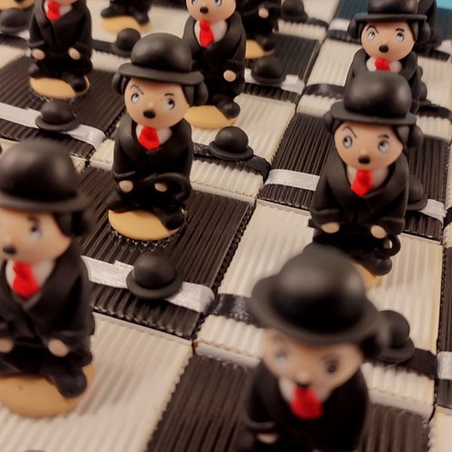 Boîtes à dragées charlot charlie chaplin