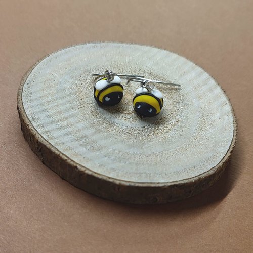 Boucles d'oreilles abeilles