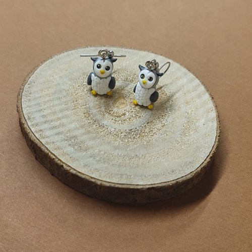 Boucles d'oreilles chouettes hiboux
