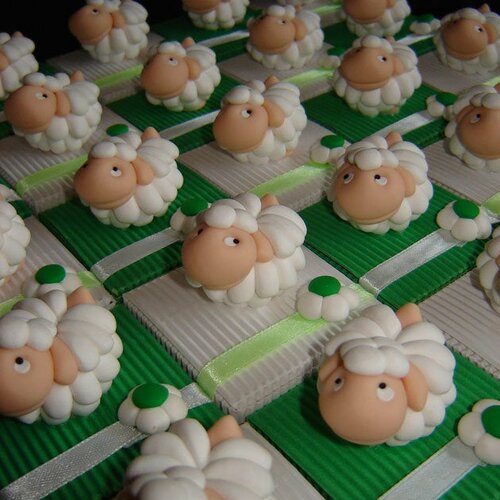 Boîtes à dragées moutons