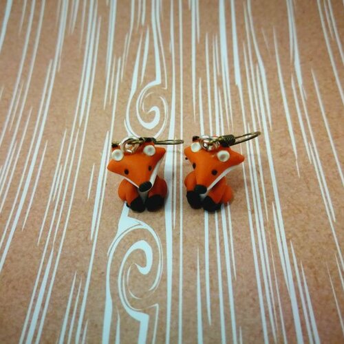 Boucles d'oreilles renards