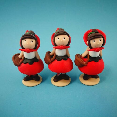 Coffret de 3 sujets petit chaperon rouge