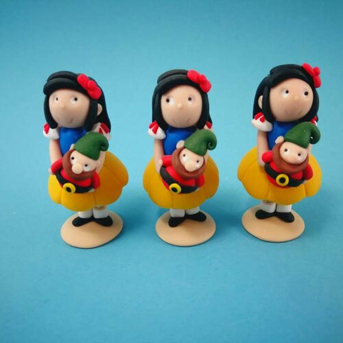 Coffret de 3 sujets blanche neige