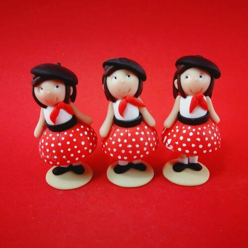 Coffret de 3 sujets petites parisiennes
