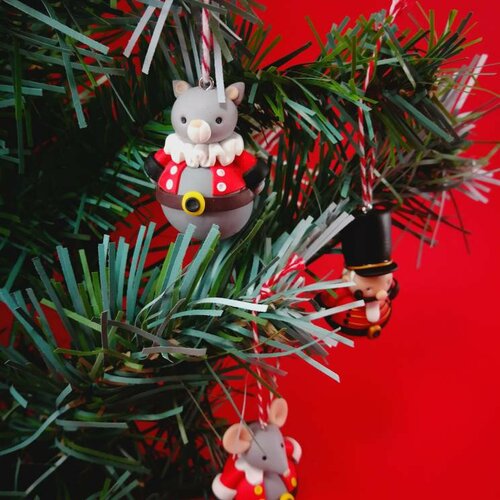 Coffret de 3 sujets de noël à suspendre