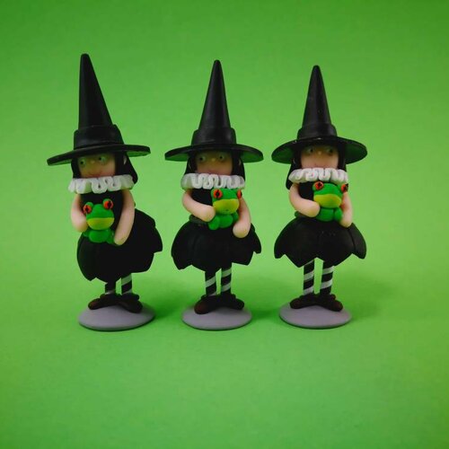 Coffret de 3 sujets sorcières