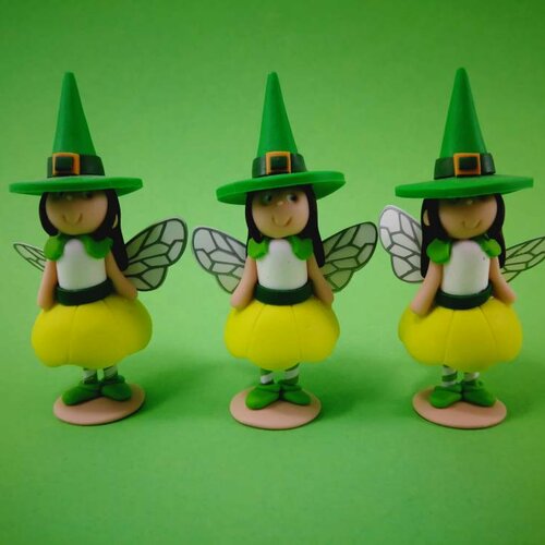 Coffret de 3 sujets fées