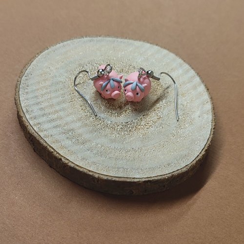 Boucles d'oreilles cochons
