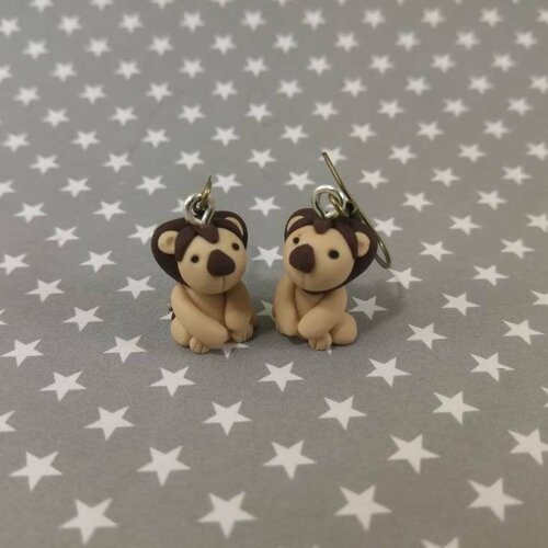 Boucles d'oreilles lions