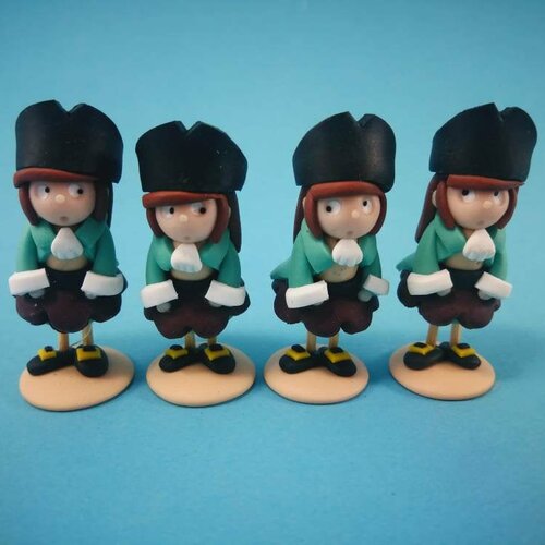 Mini sujets filles pirates
