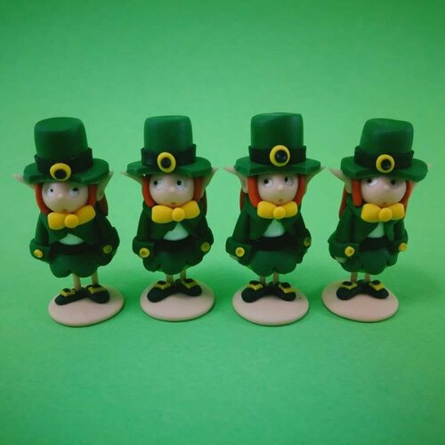 Mini sujets filles leprechauns