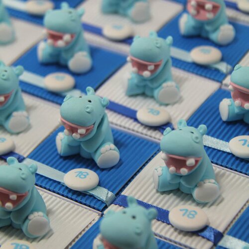 Boîtes à dragées hippopotames