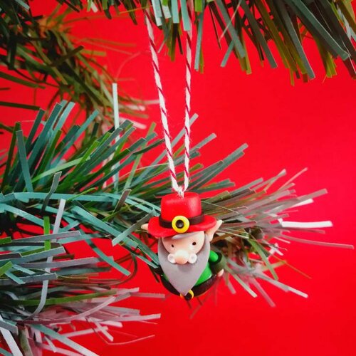 Coffret de 4 mini sujets de noël à suspendre