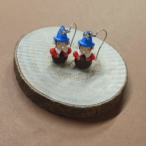 Boucles d'oreilles pinocchio